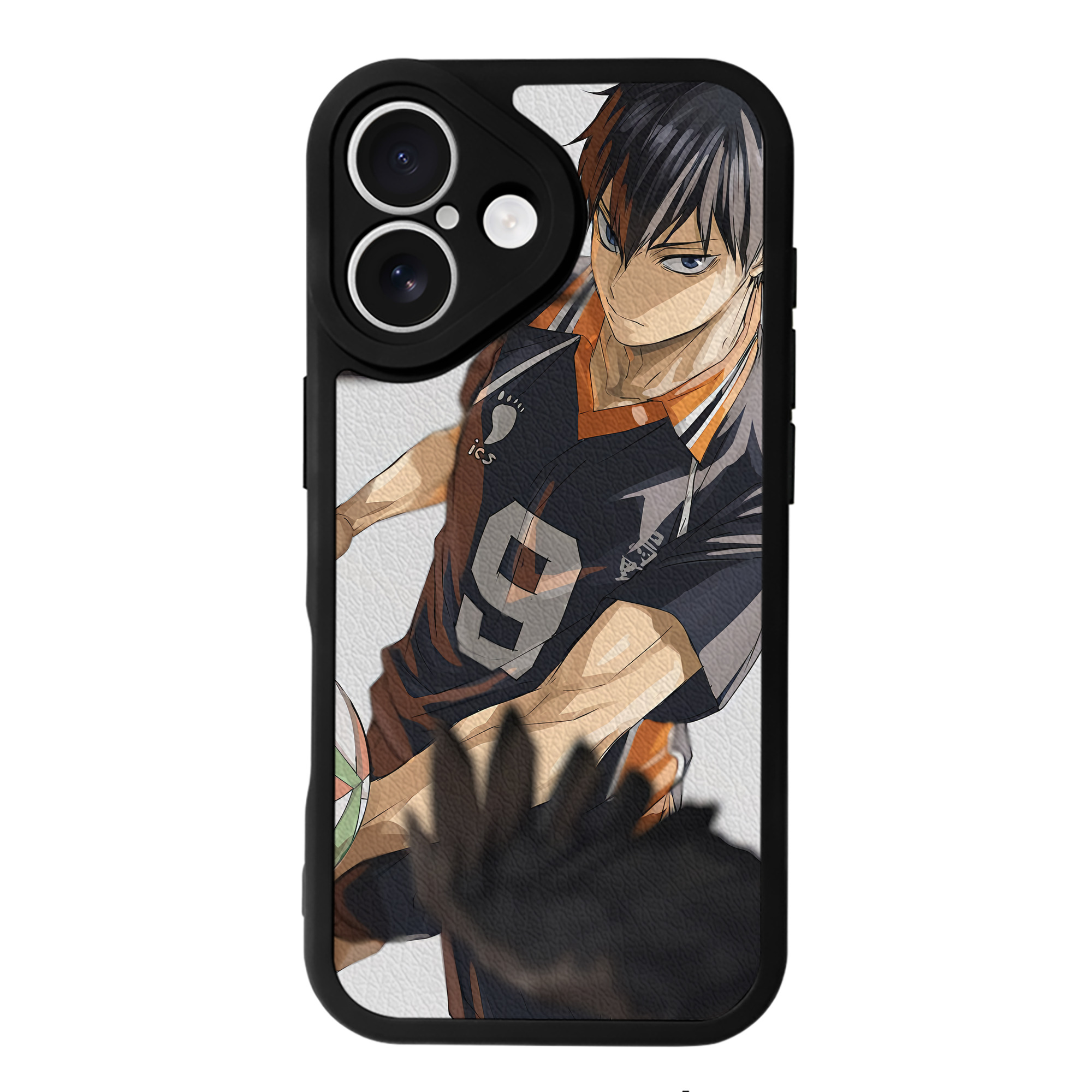 （画像用） ハイキュー!! Haikyu!! 【iPhone 16シリーズ対応】シリコンスマホケース（レザー調） 材質：シリコン